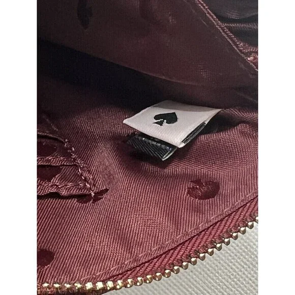 Kate Spade Chelsea The Little Better Medium Wristlet Pouch Wallet Deep Berry NWT - Picture 8 of 9